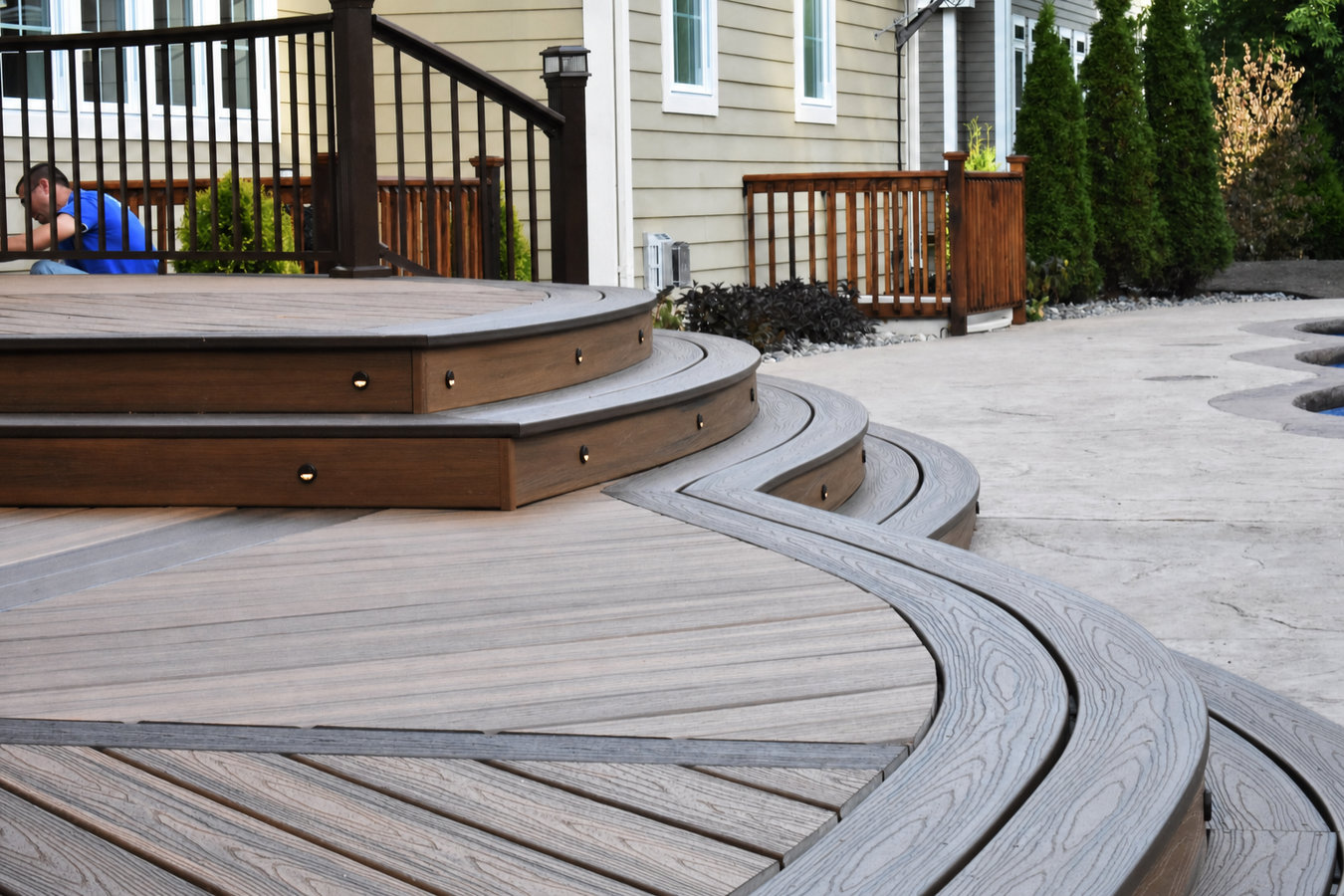 Composite deck installation